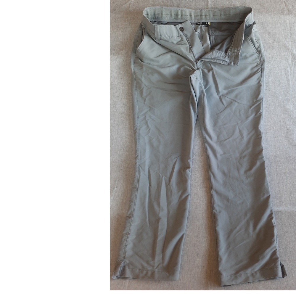 Under Armour Men's Gray Golf Chino‎ Sweat  On the Go Pants 34x30 Stretch Waist